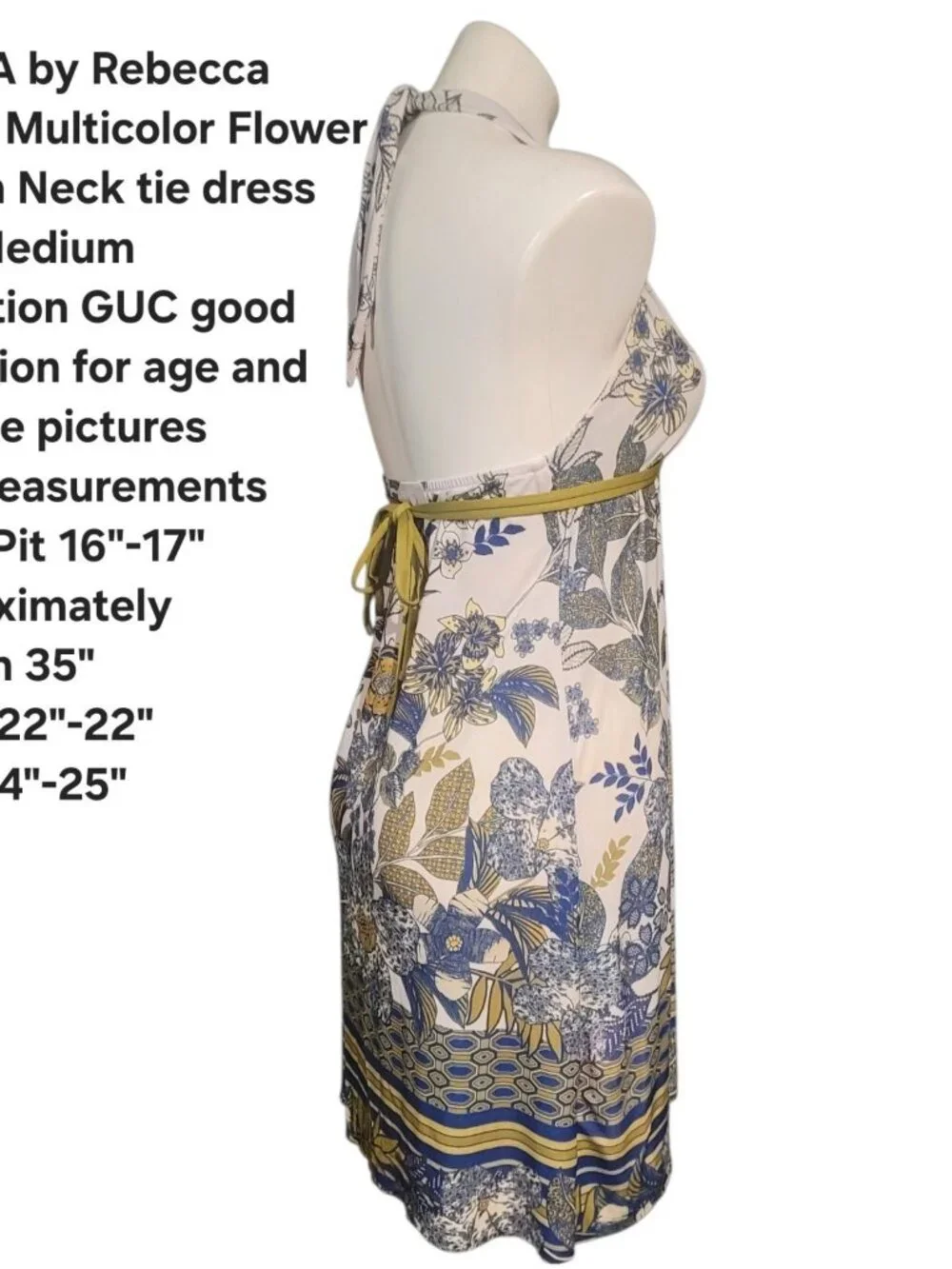 Becca By Rebecca Virtue Size Medium Swimsuit Cover Dress Halter